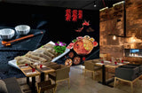 Avikalp MWZ3148 Meat Curries Spices Mirchi HD Wallpaper for Cafe Restaurant
