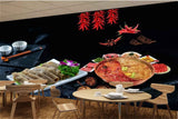 Avikalp MWZ3148 Meat Curries Spices Mirchi HD Wallpaper for Cafe Restaurant