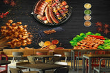 Avikalp MWZ3152 Chickn Meat Drum Sticks Spices HD Wallpaper for Cafe Restaurant