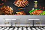 Avikalp MWZ3152 Chickn Meat Drum Sticks Spices HD Wallpaper for Cafe Restaurant