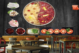 Avikalp MWZ3153 Hot Pot Tomatoes Meat Spices HD Wallpaper for Cafe Restaurant