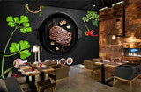 Avikalp MWZ3154 Meat Coriander Garlic Spices Mirchi HD Wallpaper for Cafe Restaurant