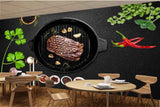 Avikalp MWZ3154 Meat Coriander Garlic Spices Mirchi HD Wallpaper for Cafe Restaurant
