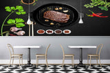 Avikalp MWZ3154 Meat Coriander Garlic Spices Mirchi HD Wallpaper for Cafe Restaurant