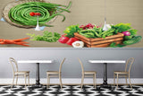 Avikalp MWZ3159 Greenies Carrots Tomatoes HD Wallpaper for Cafe Restaurant