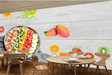 Avikalp MWZ3160 Salads Mangoes Folks Fruits HD Wallpaper for Cafe Restaurant