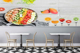 Avikalp MWZ3160 Salads Mangoes Folks Fruits HD Wallpaper for Cafe Restaurant