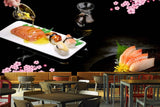 Avikalp MWZ3161 Meat Buns Oil Pink Flowers HD Wallpaper for Cafe Restaurant