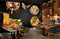 Avikalp MWZ3162 Noodles Spices Salads HD Wallpaper for Cafe Restaurant
