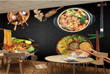 Avikalp MWZ3162 Noodles Spices Salads HD Wallpaper for Cafe Restaurant