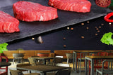 Avikalp MWZ3164 Meat Flesh Spices Herbs HD Wallpaper for Cafe Restaurant