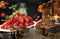Avikalp MWZ3169 Spices Prawns Mirchi Capsicum Carrot HD Wallpaper for Cafe Restaurant