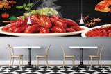 Avikalp MWZ3169 Spices Prawns Mirchi Capsicum Carrot HD Wallpaper for Cafe Restaurant