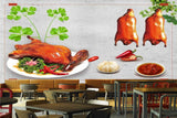 Avikalp MWZ3172 Meat Garlic Mirchi Coriander HD Wallpaper for Cafe Restaurant