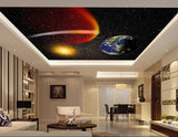 Avikalp MWZ3216 Planets Earth Sun Stars HD Wallpaper for Ceiling