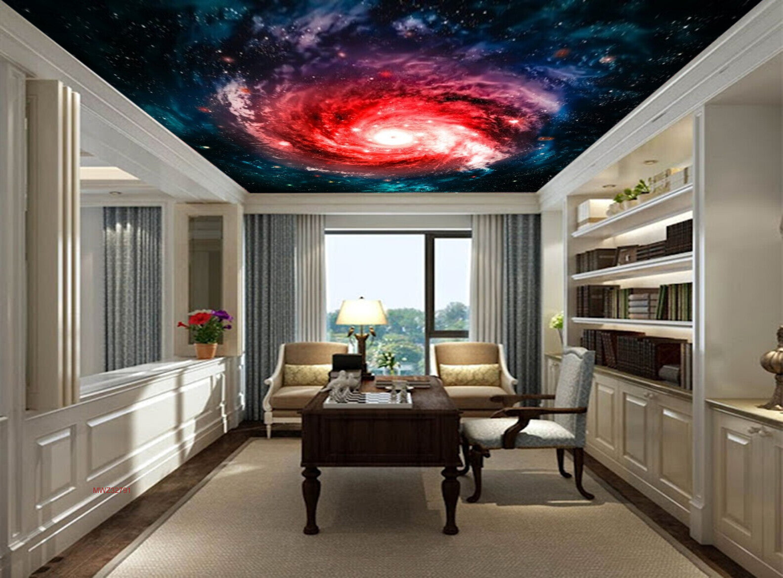 Avikalp MWZ3279 Sun Moon Stars Galaxy HD Wallpaper for Ceiling