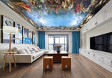 Avikalp MWZ3288 Sun Clouds People Trees HD Wallpaper for Ceiling