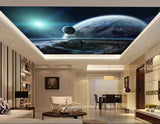 Avikalp MWZ3297 Earth Moon Sky Galaxy HD Wallpaper for Ceiling