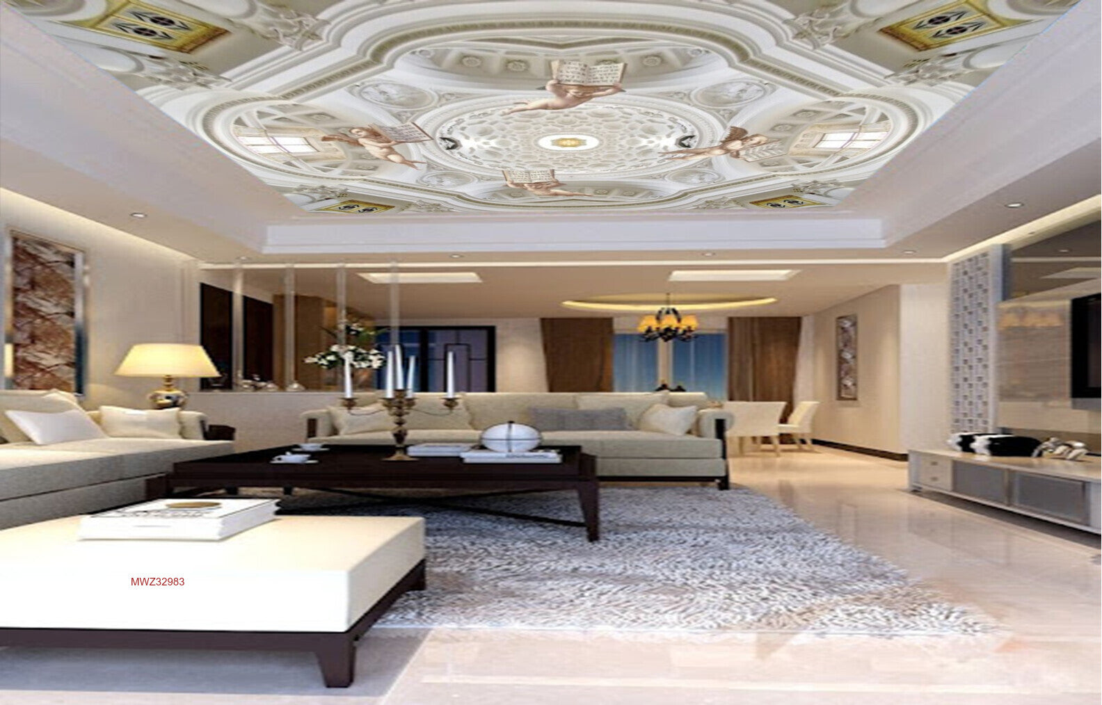 Avikalp MWZ3298 Palace Kids Monuments HD Wallpaper for Ceiling