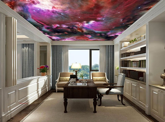 Avikalp MWZ3313 Colourful Waves Sky Galaxy HD Wallpaper for Ceiling