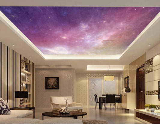Avikalp MWZ3315 Space Stars Moon HD Wallpaper for Ceiling