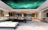 Avikalp MWZ3316 Space Stars Green Galaxy HD Wallpaper for Ceiling