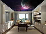 Avikalp MWZ3326 Planets Stars Sky Moon HD Wallpaper for Ceiling