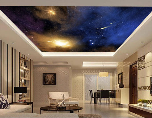 Avikalp MWZ3328 Sun Astroids Space HD Wallpaper for Ceiling