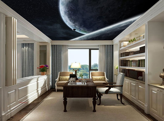 Avikalp MWZ3331 Earth Space Solar System HD Wallpaper for Ceiling