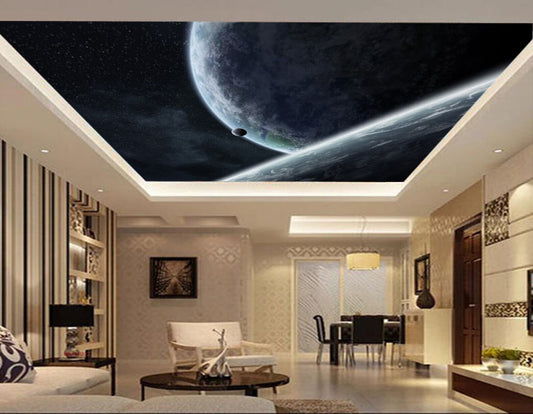 Avikalp MWZ3331 Earth Space Solar System HD Wallpaper for Ceiling
