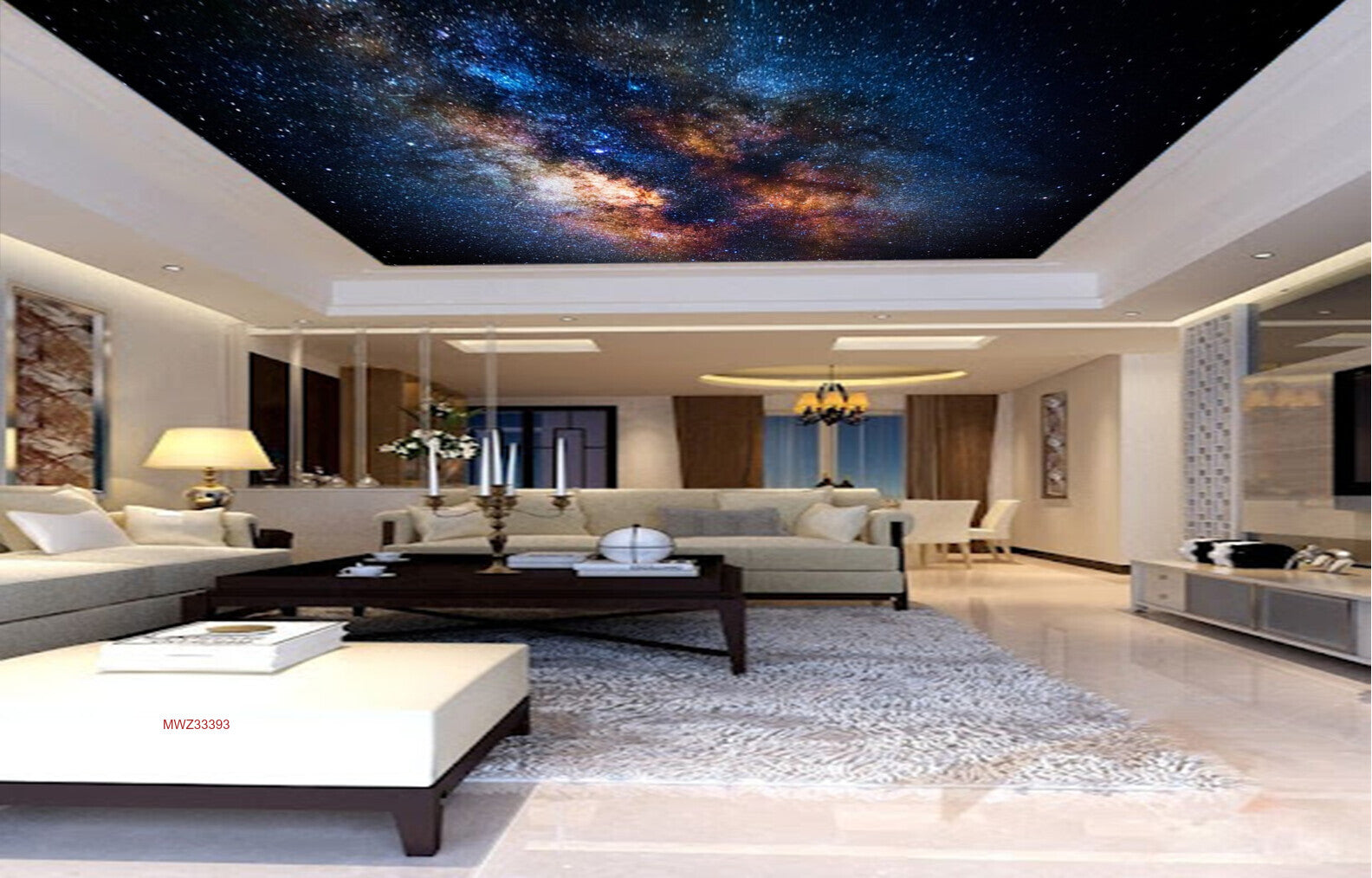 Avikalp MWZ3339 Stars Galaxy Sun HD Wallpaper for Ceiling