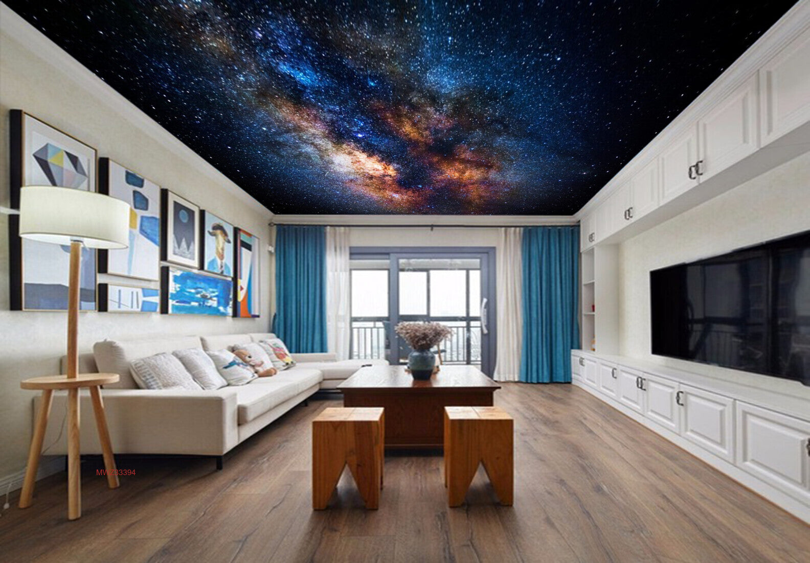 Avikalp MWZ3339 Stars Galaxy Sun HD Wallpaper for Ceiling