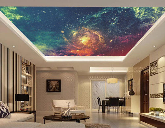 Avikalp MWZ3340 Moon Space Galaxy HD Wallpaper for Ceiling