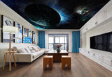Avikalp MWZ3342 Globe Moon Stars Planets HD Wallpaper for Ceiling