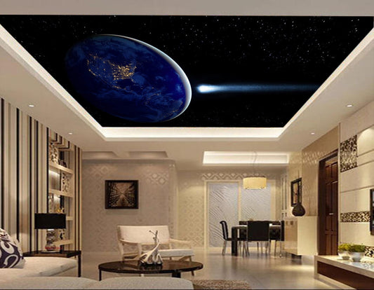 Avikalp MWZ3344 Earth Moon Stars HD Wallpaper for Ceiling