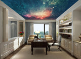 Avikalp MWZ3350 Blue Red Galaxy Stars HD Wallpaper for Ceiling