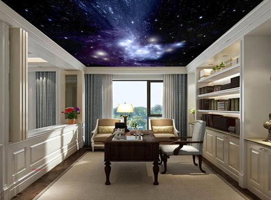 Avikalp MWZ3355 Stars Galaxy Moon HD Wallpaper for Ceiling