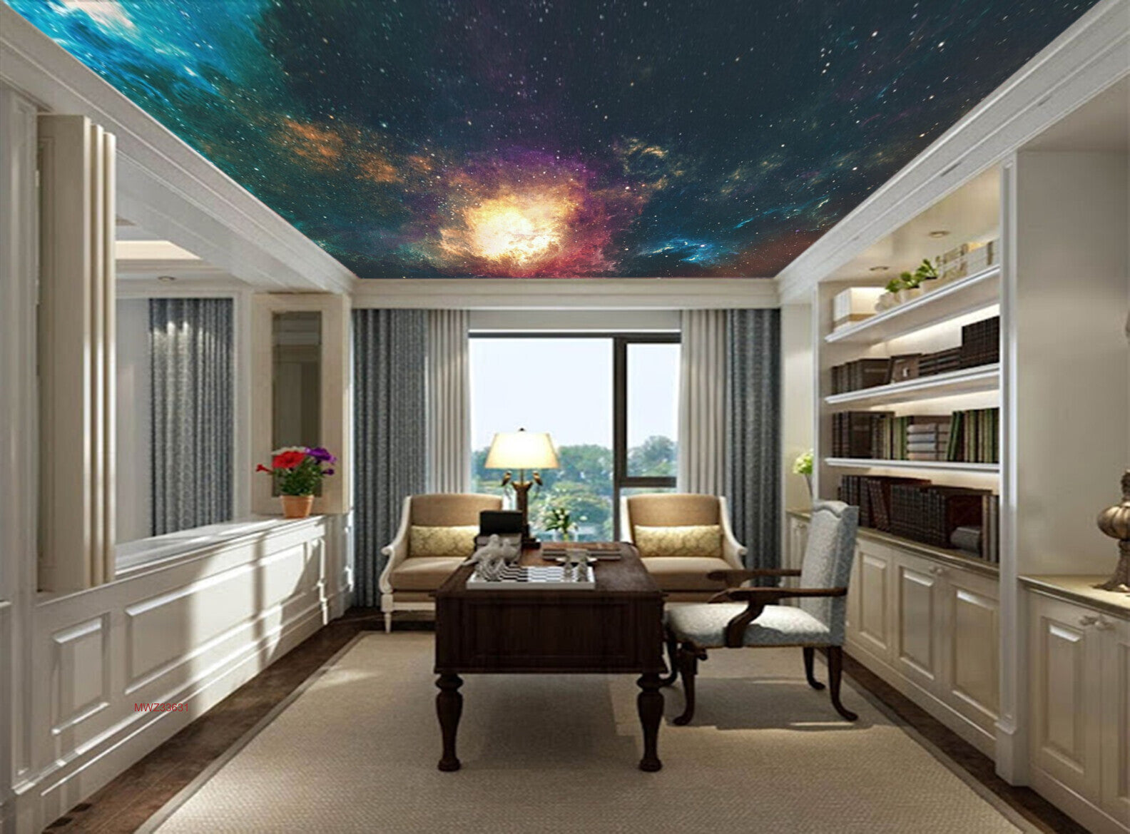 Avikalp MWZ3363 Galaxy Stars Solar System HD Wallpaper for Ceiling