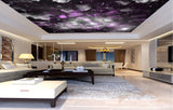 Avikalp MWZ3364 Purple White Space Stara HD Wallpaper for Ceiling