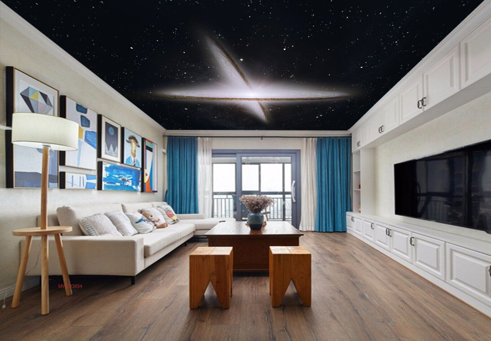 Avikalp MWZ3365 Sky Stars Lunar Eclipse HD Wallpaper for Ceiling