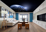Avikalp MWZ3370 Space Earth Stars HD Wallpaper for Ceiling