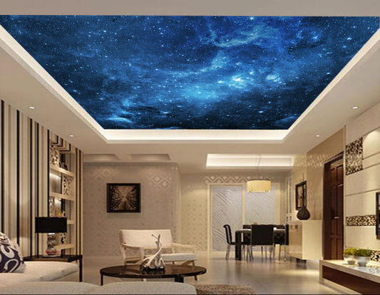 Avikalp MWZ3371 Blue Black Galaxy Stars HD Wallpaper for Ceiling