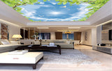 Avikalp MWZ3382 Sun Clouds Trees Birds HD Wallpaper for Ceiling