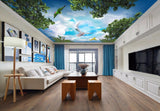 Avikalp MWZ3392 Birds Trees Clouds Moon Gift HD Wallpaper for Ceiling