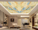 Avikalp MWZ3413 Cream Orange Blue Texture HD Wallpaper for Ceiling