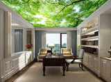 Avikalp MWZ3415 Trees Branches Green Leaves HD Wallpaper for Ceiling