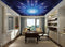 Avikalp MWZ3445 Blue White Diamond Shining Stars HD Wallpaper for Ceiling