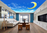 Avikalp MWZ3452 Sky Clouds Stars Moon HD Wallpaper for Ceiling
