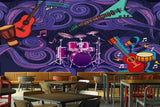 Avikalp MWZ3460 Guitar Drums Tabla Music Keyboard HD Wallpaper for Disco Club Karaoke