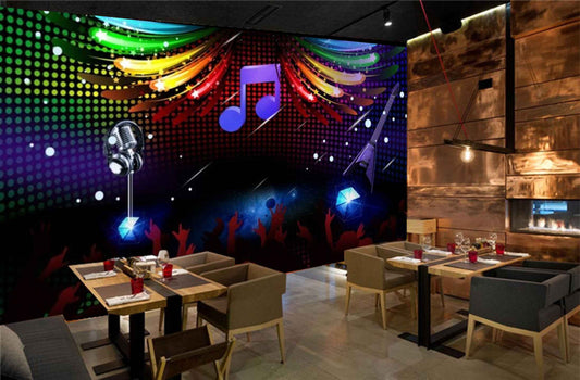 Avikalp MWZ3464 Mic Music Dj Lights HD Wallpaper for Disco Club Karaoke